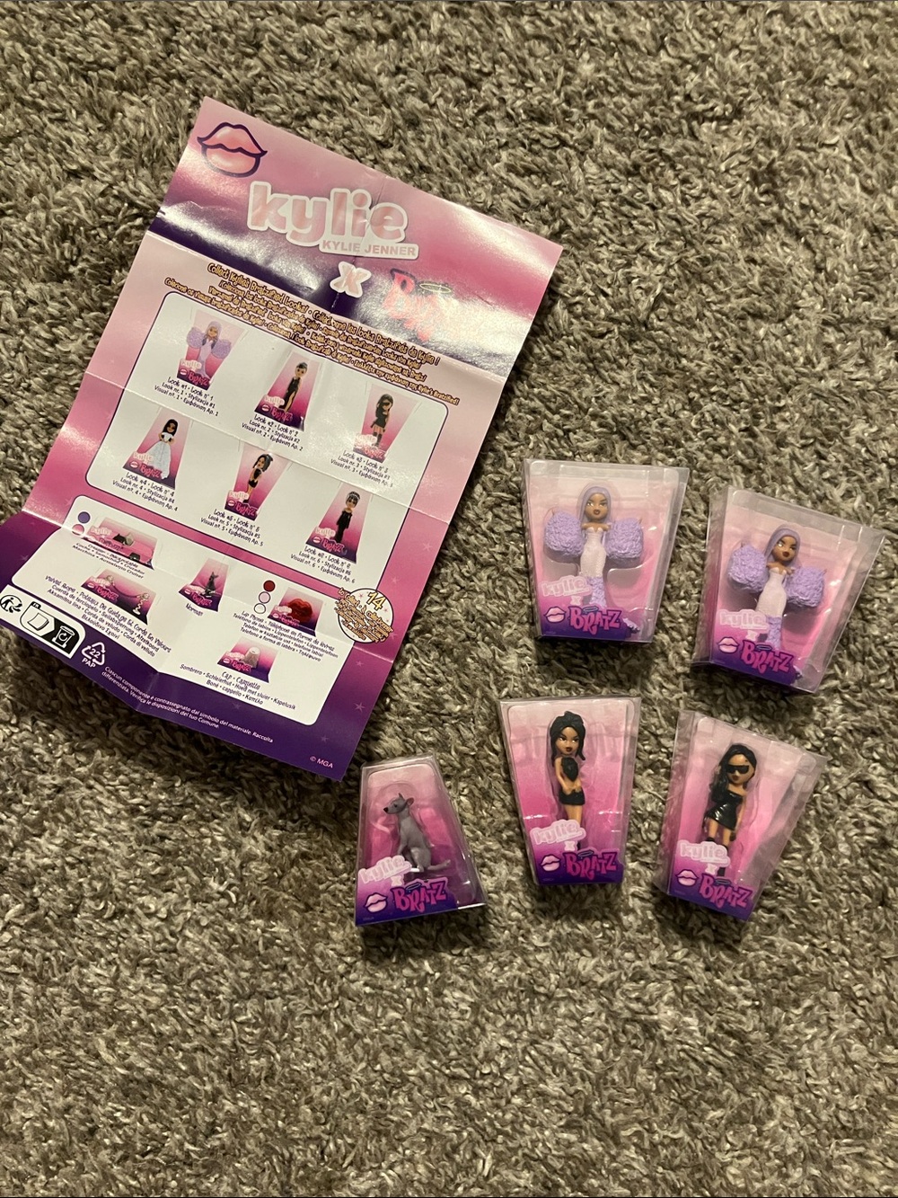 NEW! Kylie X Bratz Mini Dolls Set of 5